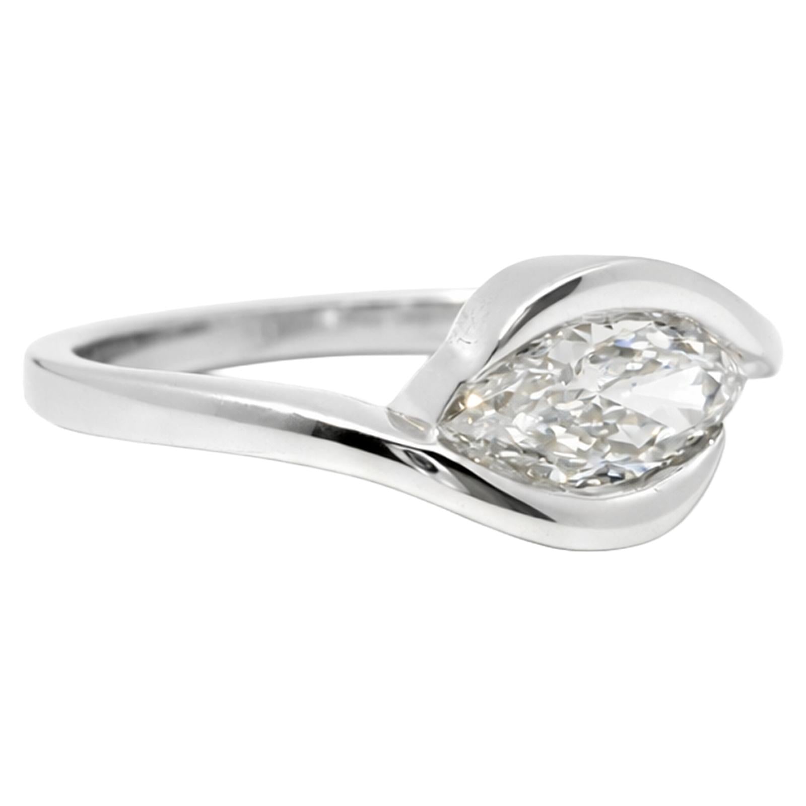Marquise Bezel Wrap Ring