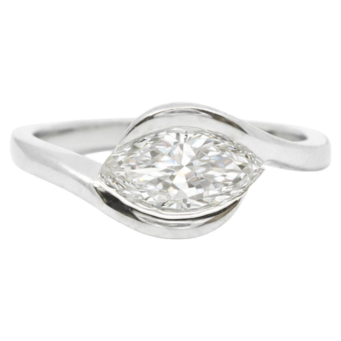 Marquise Bezel Wrap Ring