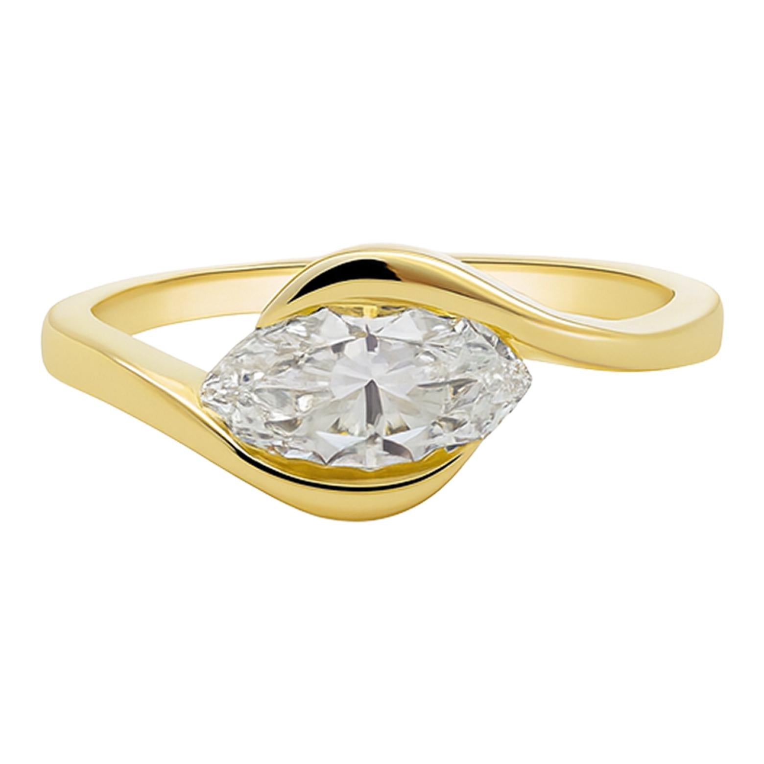 Marquise Wrap Diamond Ring