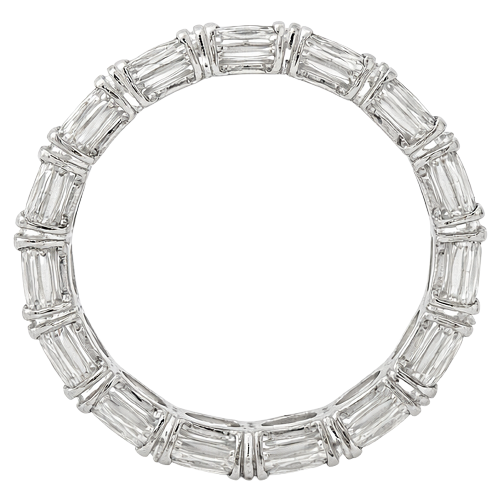 Pear-Shaped Diamond Eternity Band