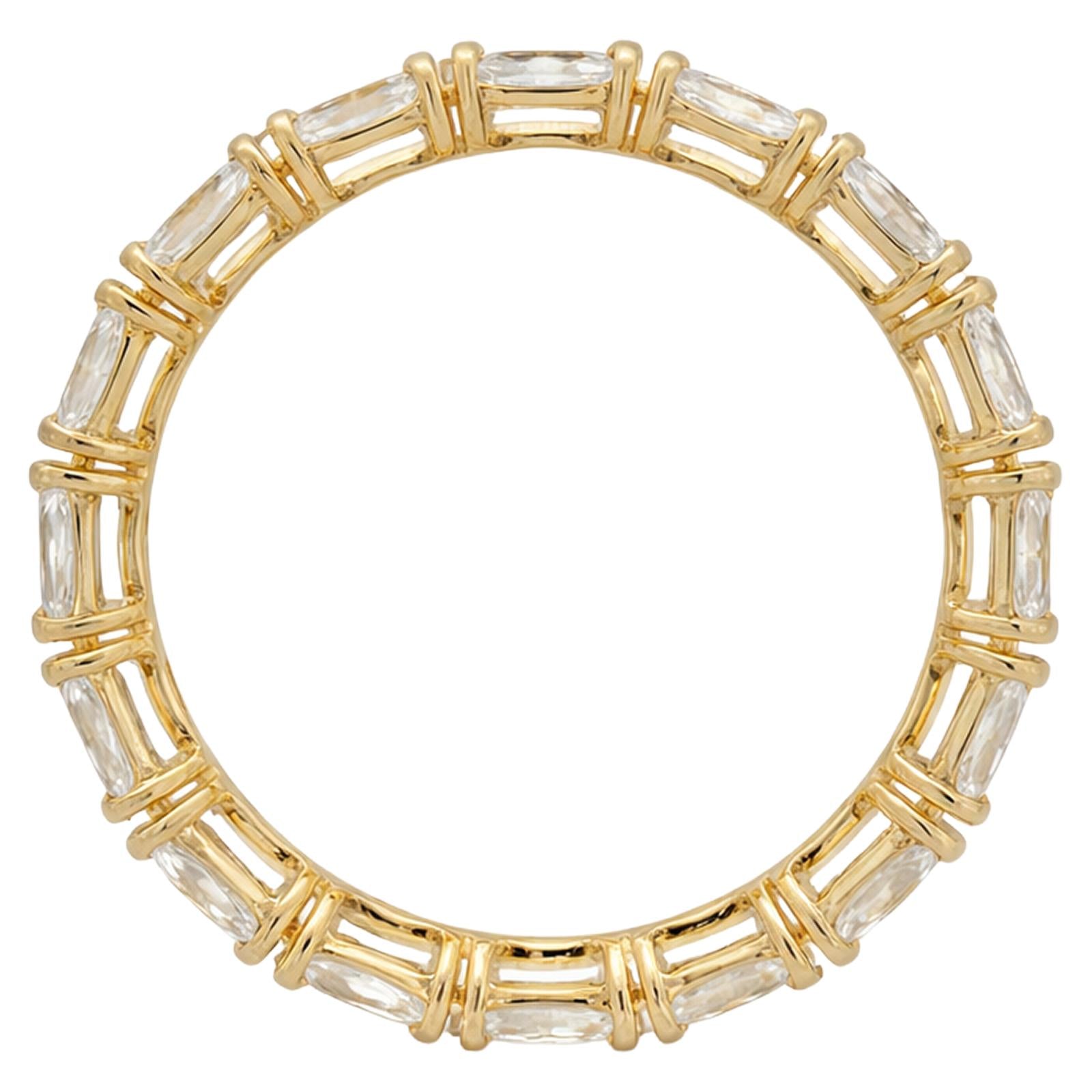 Pear-Shaped Diamond Eternity Band