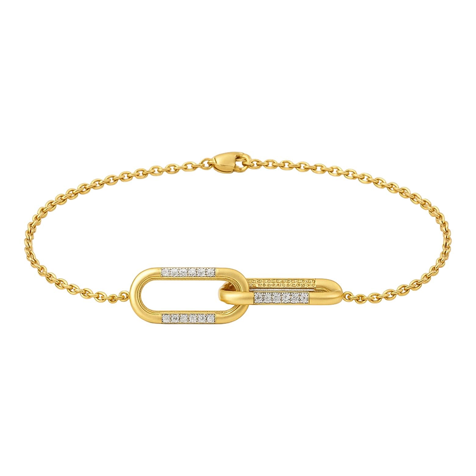 Diamond Link Chain Bracelet