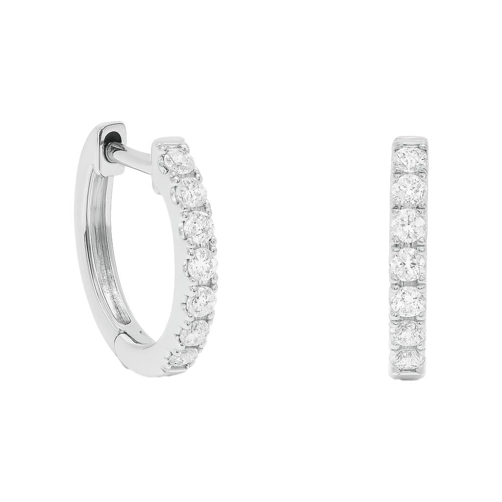 Classic Diamond Huggie