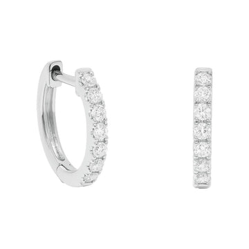 Classic Diamond Huggie