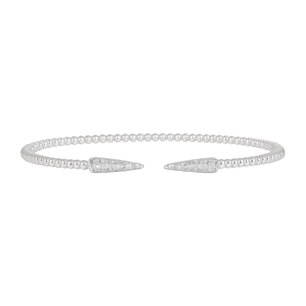 Beaded Diamond Spike Cuff