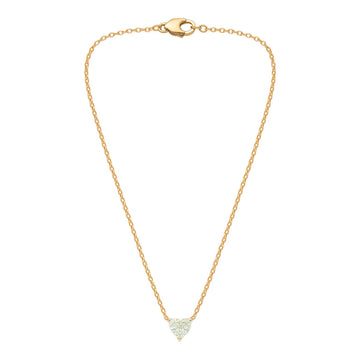 Heart Solitaire Diamond Necklace