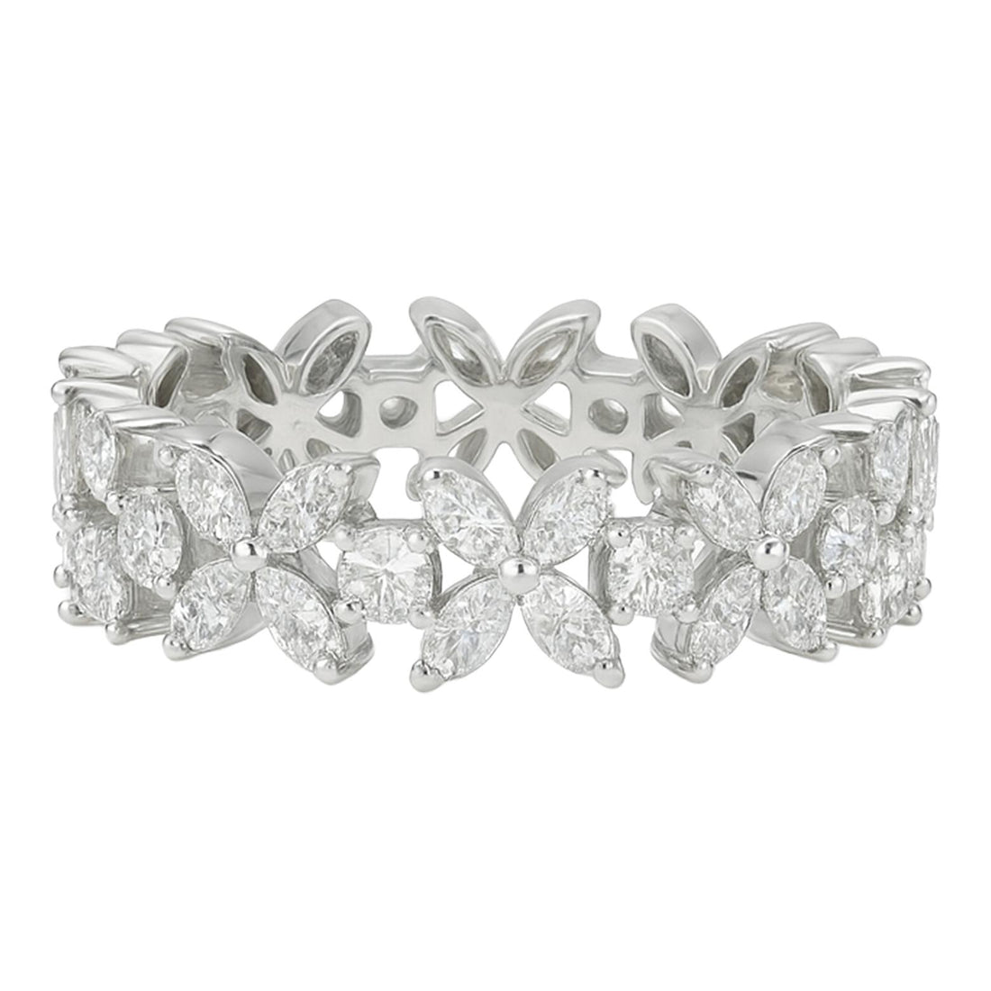 Marquise Diamond Floral Band