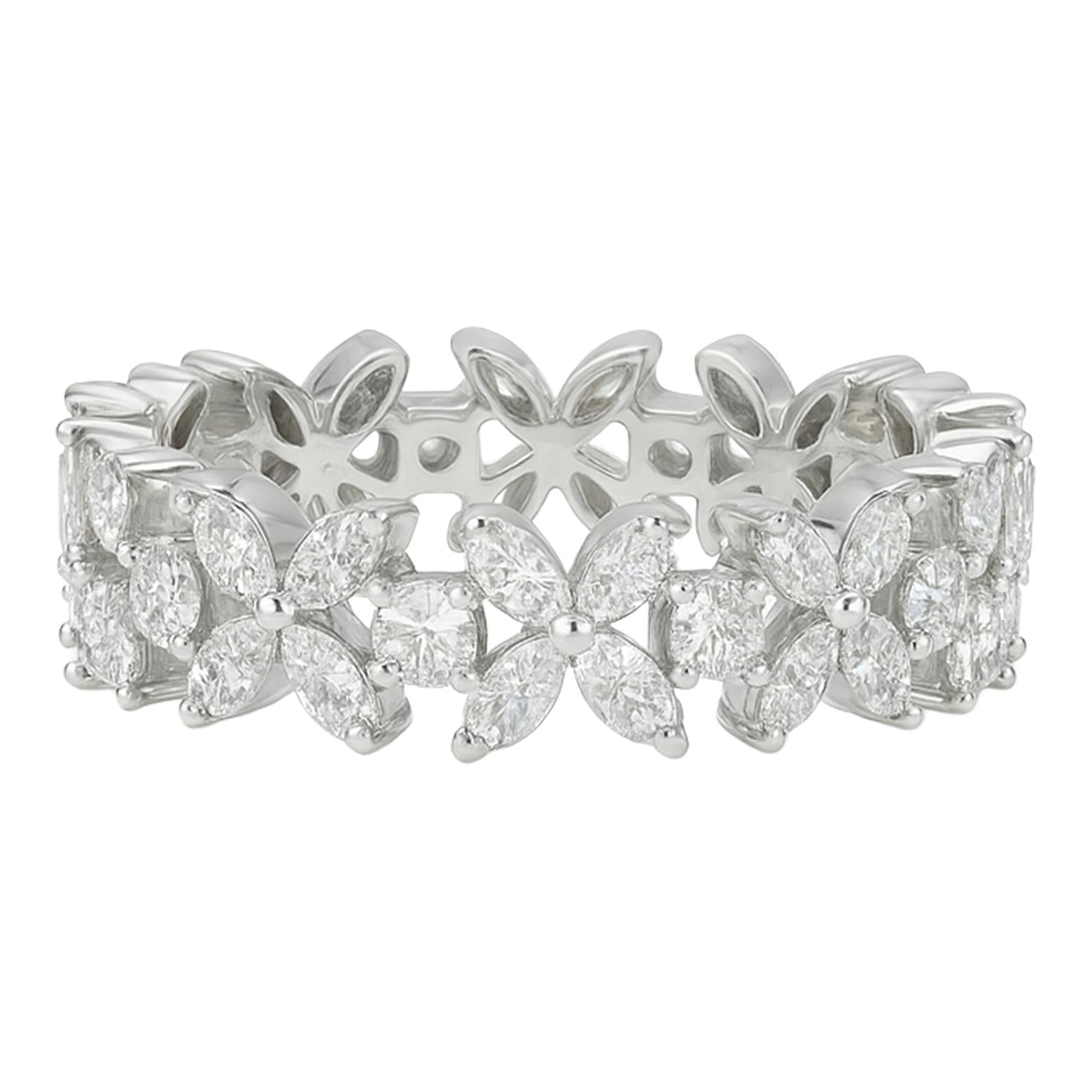 Marquise Diamond Floral Band