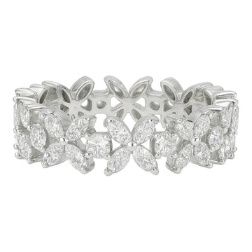 Marquise Diamond Floral Band