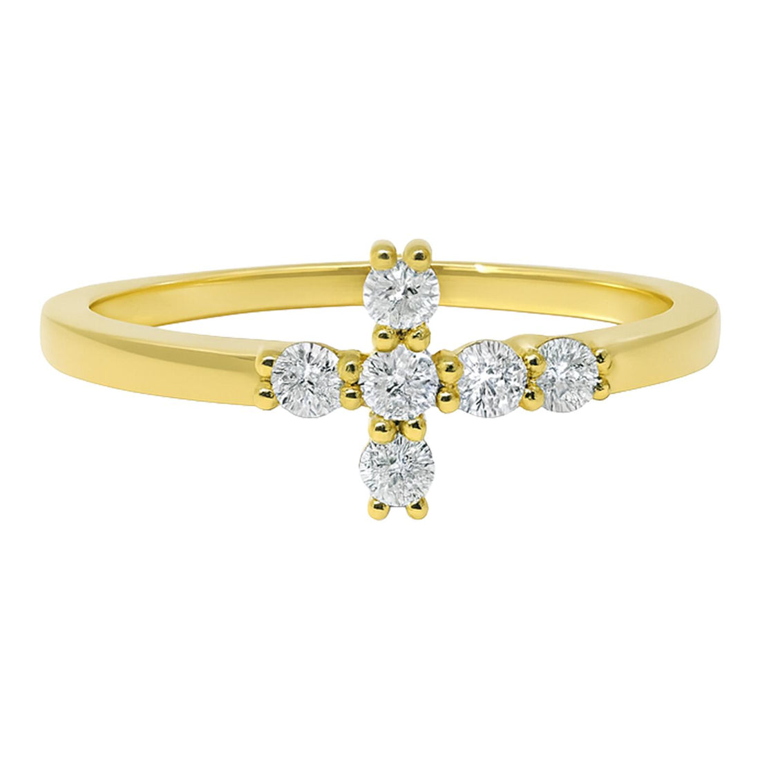 Diamond Cross Ring