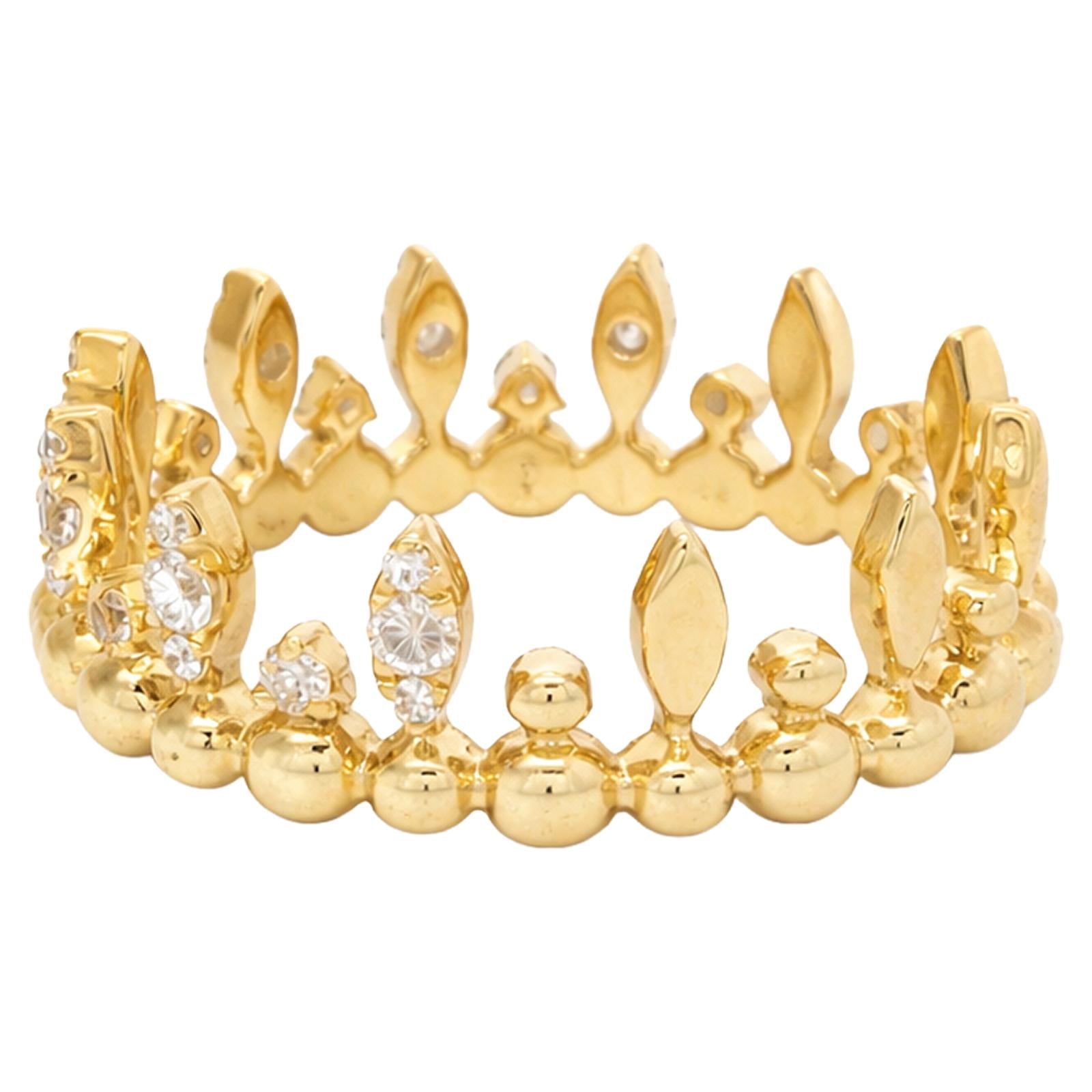 Diamond Marquise Crown Band
