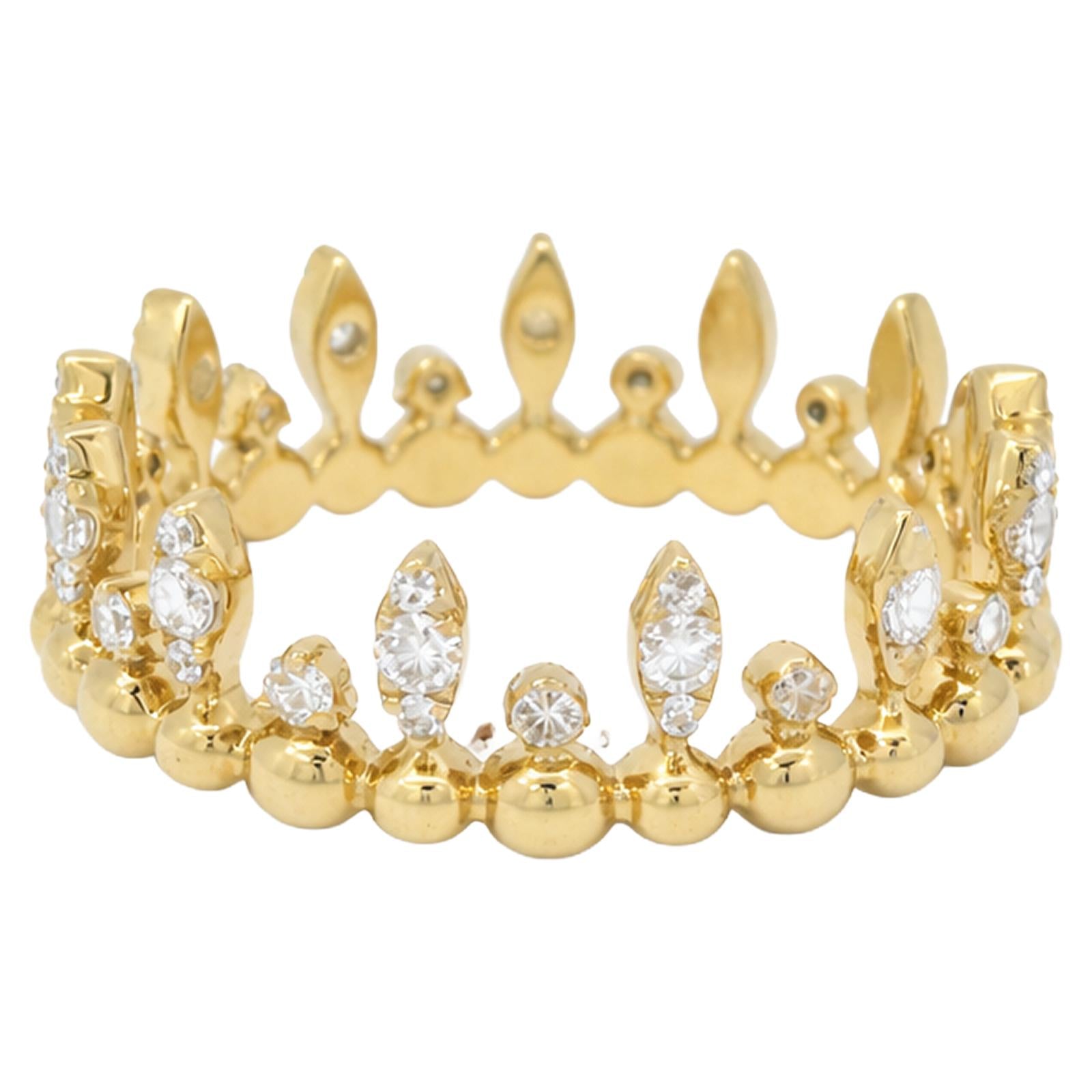 Diamond Marquise Crown Band