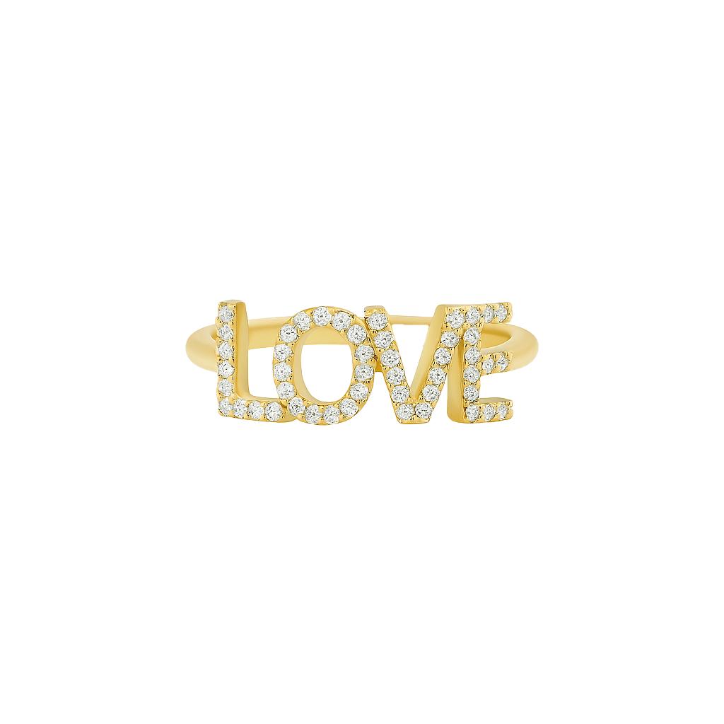 Diamond LOVE Ring