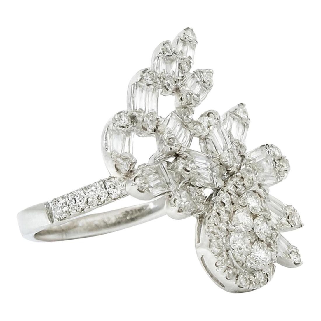 Diamond Cluster Cocktail Ring