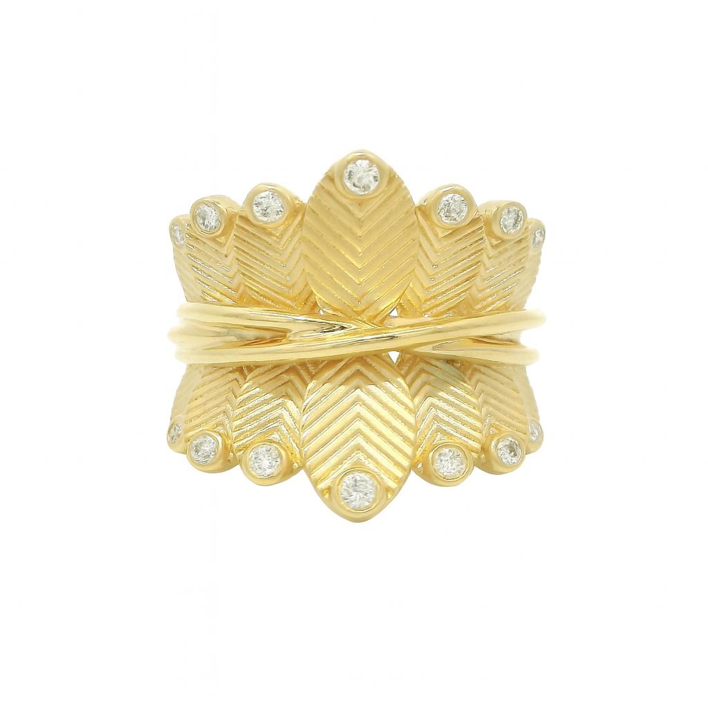 Crown Leaf Ring