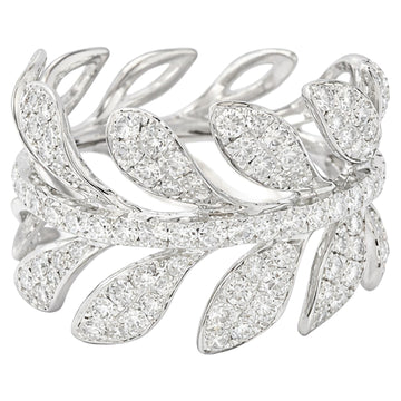 Diamond Leaf Wrap Ring