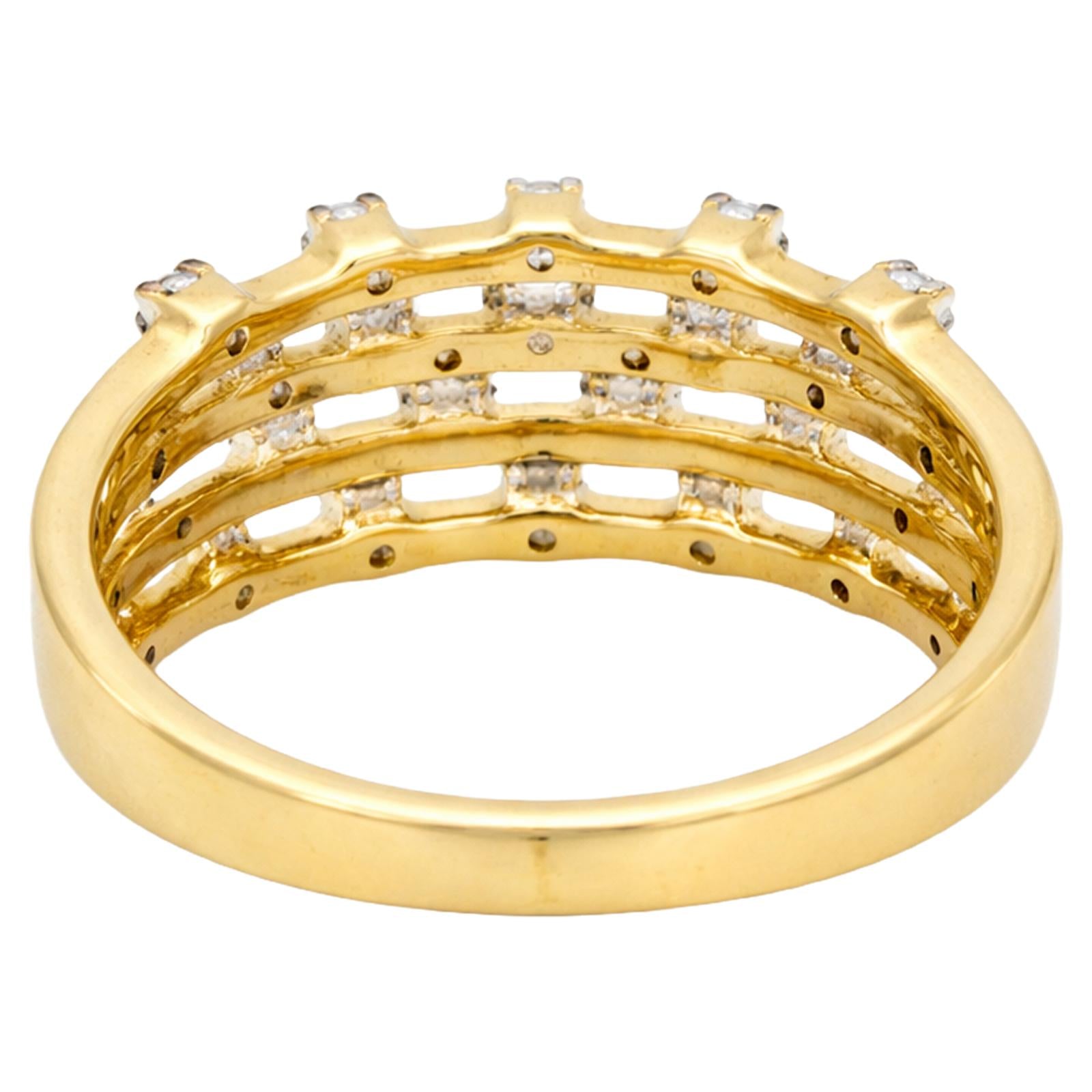 Multi-Row Bezel Diamond Band