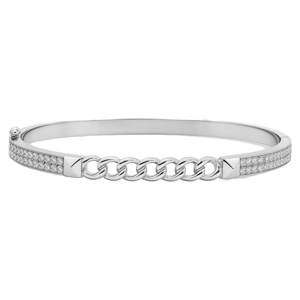 Diamond Curb Chain Bangle