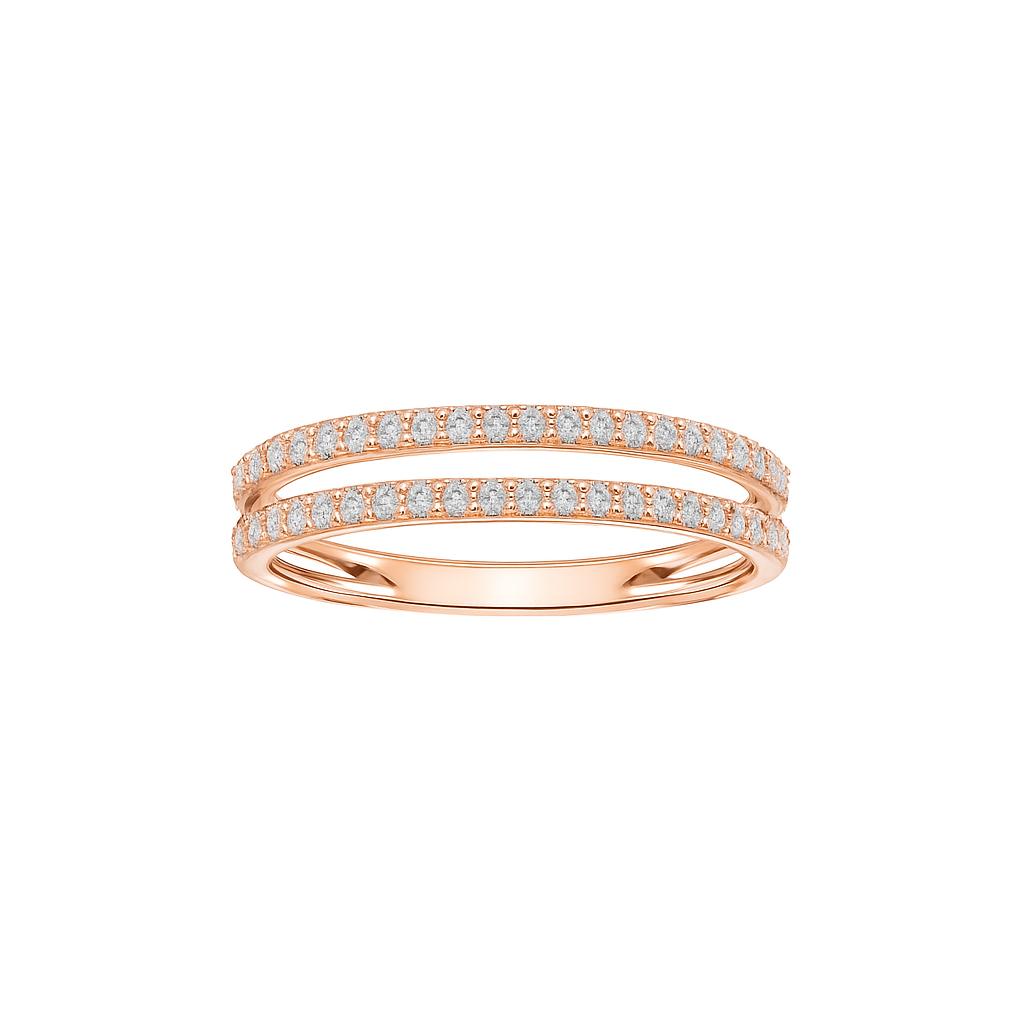 Double Stacked Diamond Ring