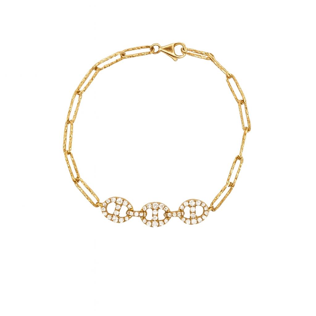 Diamond Link Chain Bracelet