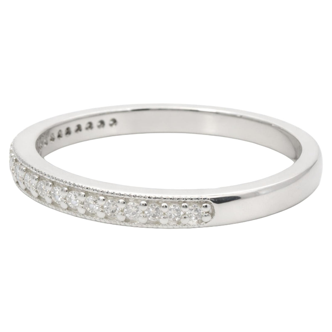Milgrain Pavé Diamond Band