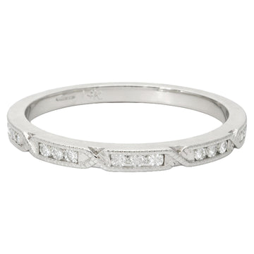 Vintage Scroll Diamond Band