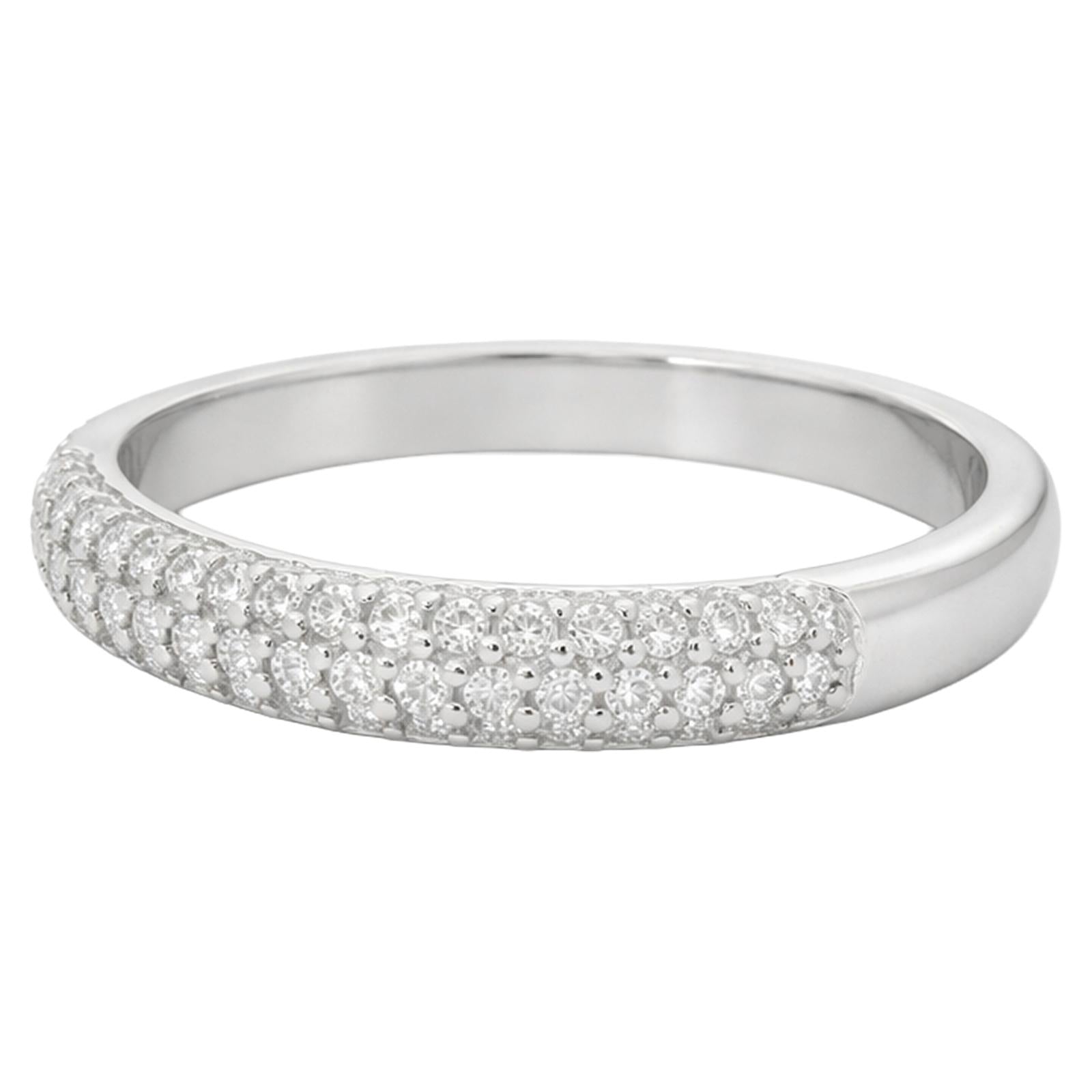 Pavé Diamond Domed Band