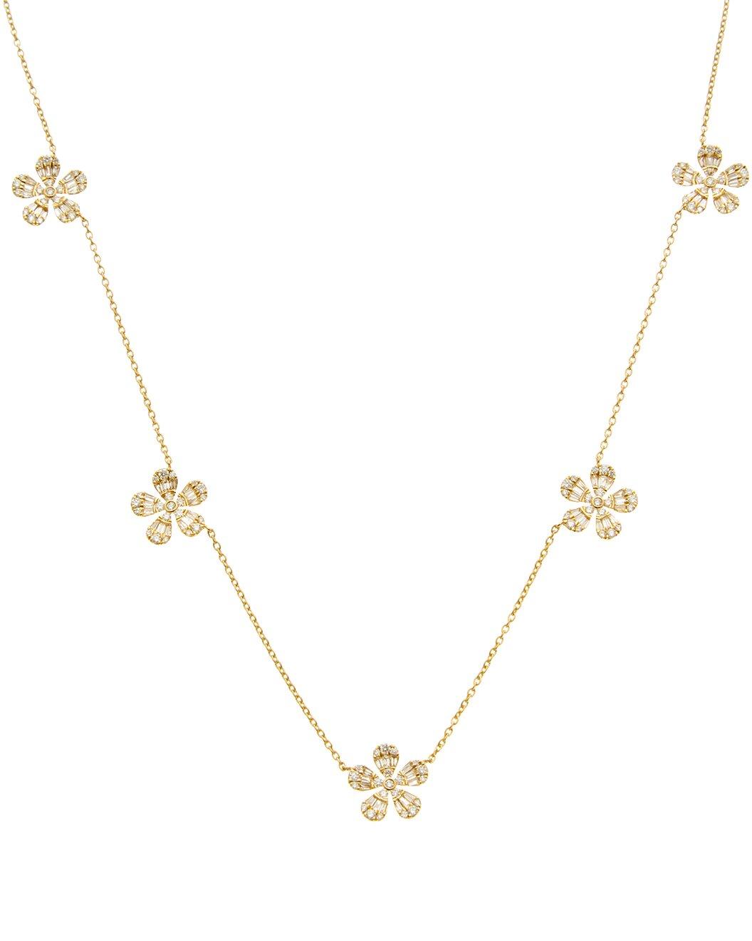 Petite Five Flower Necklace
