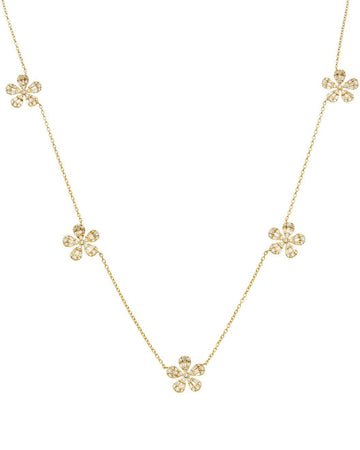 Petite Five Flower Necklace