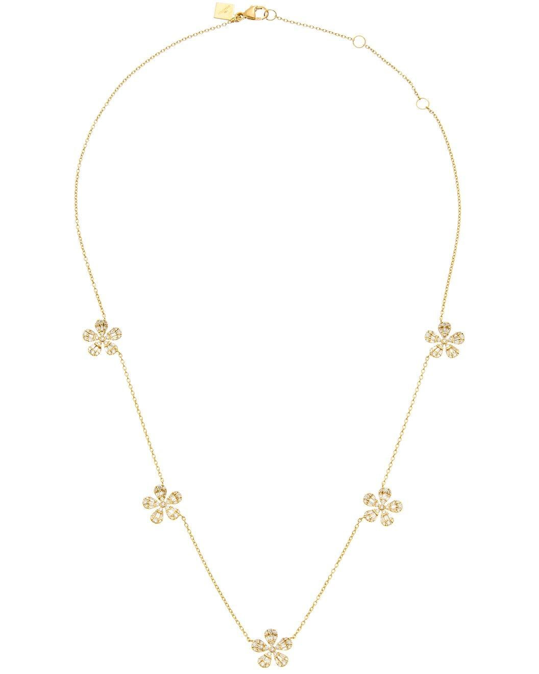 Petite Five Flower Necklace
