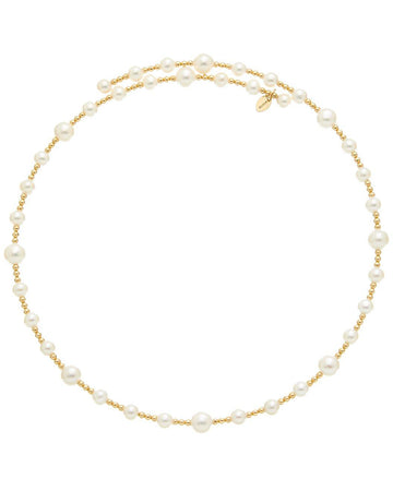 Staggered Pearl & Bead Choker