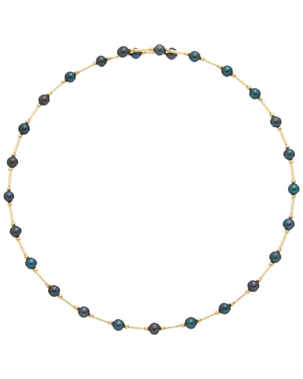 Black Pearl Tube Choker