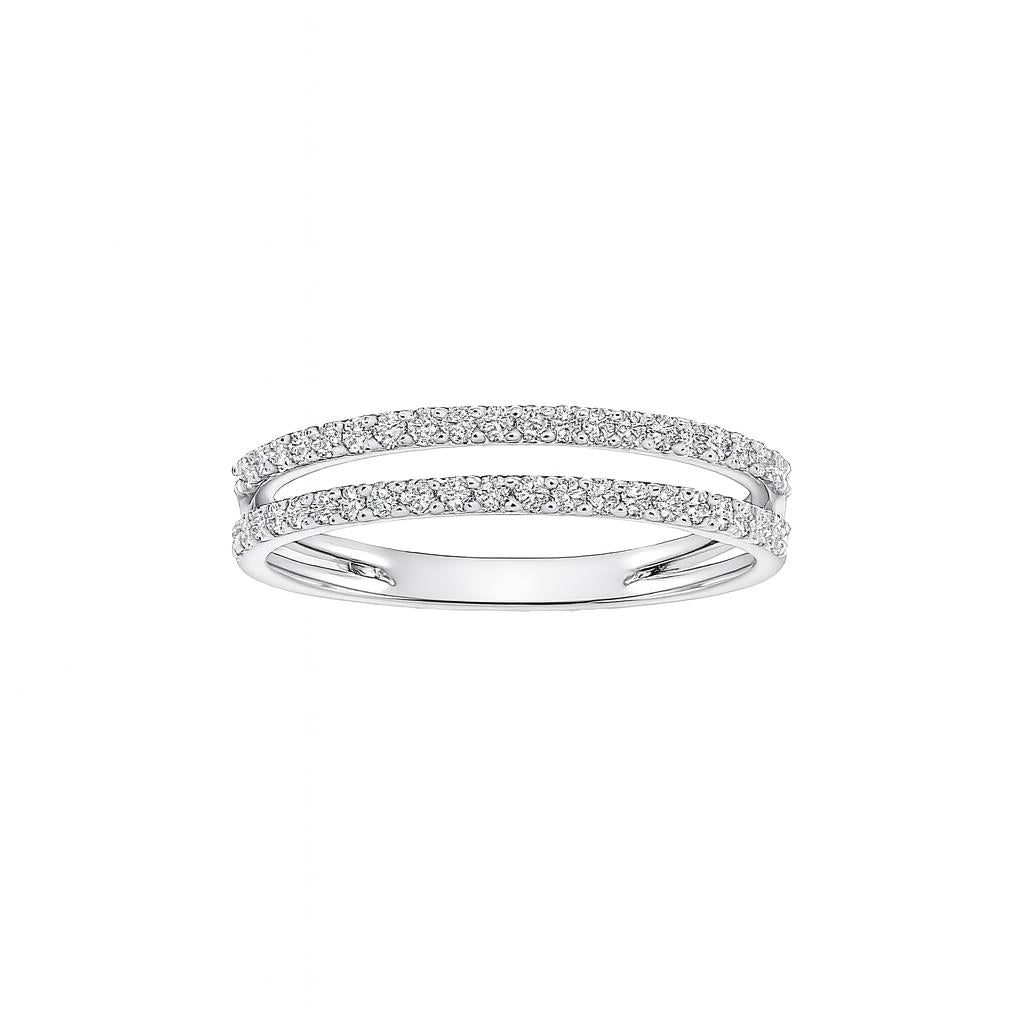 Double Stacked Diamond Ring