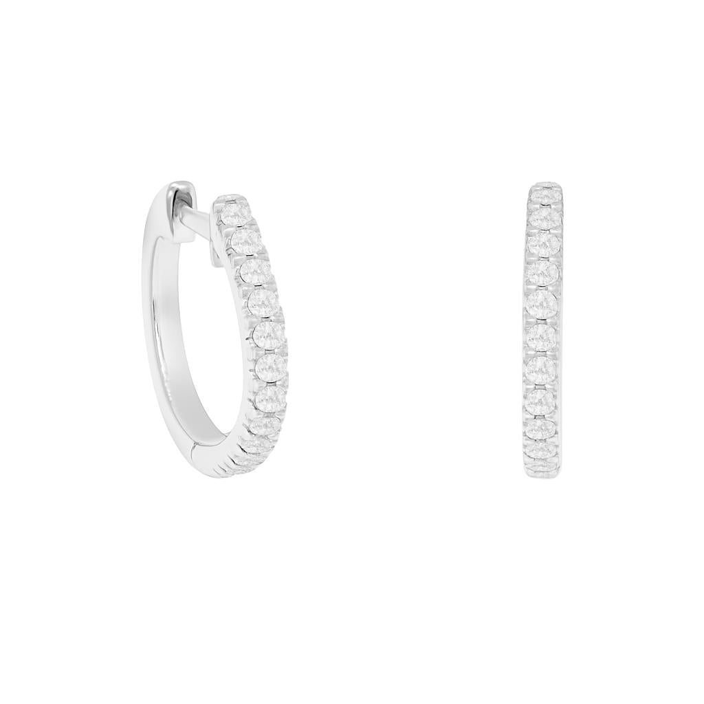 Petite Diamond Huggies