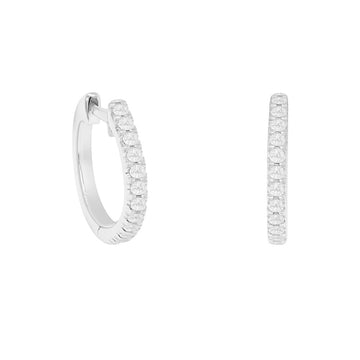 Petite Diamond Huggies