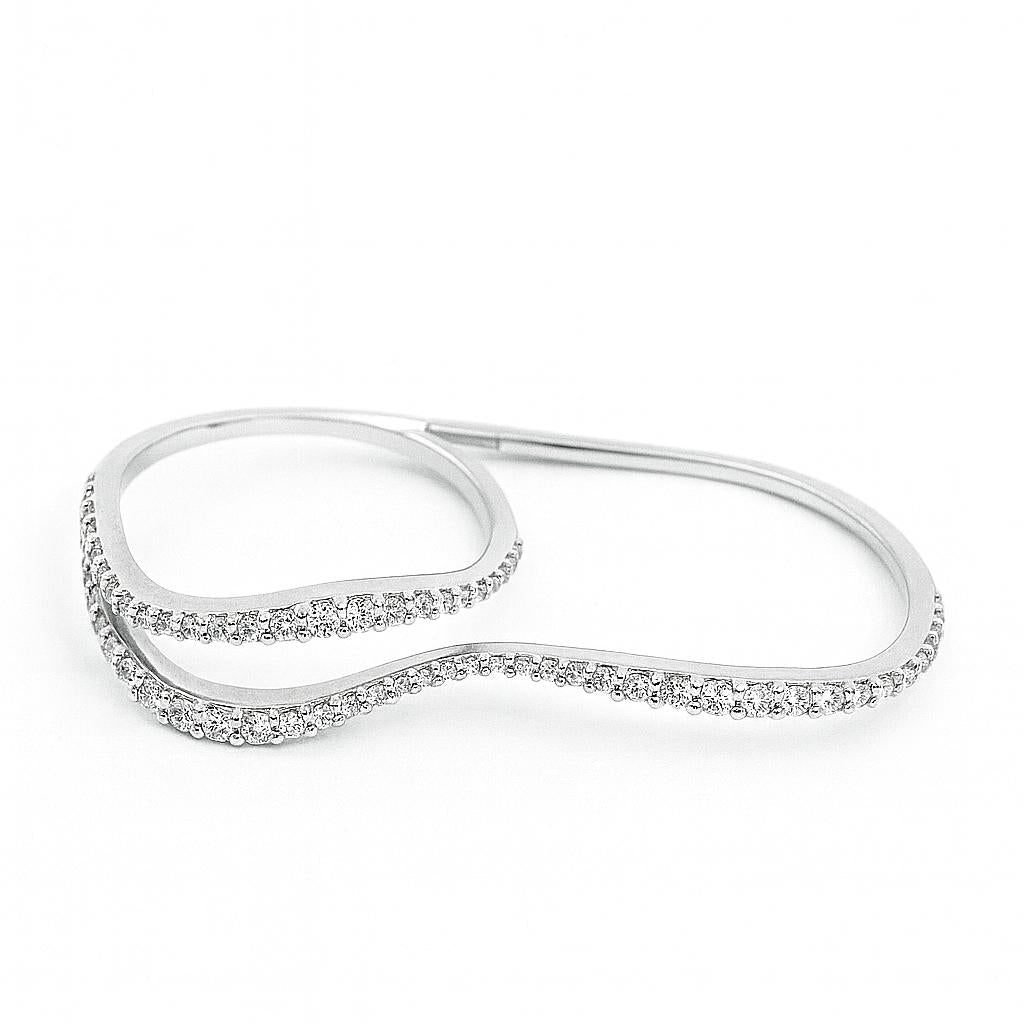 Diamond Double Finger Ring