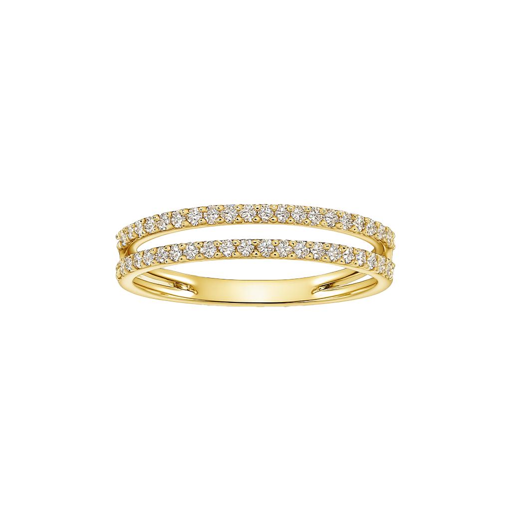 Double Stacked Diamond Ring