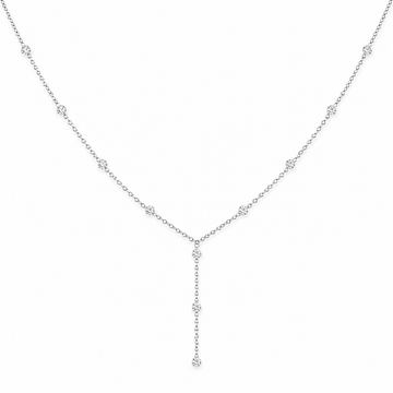 Aurielle Y Diamond Drop Necklace