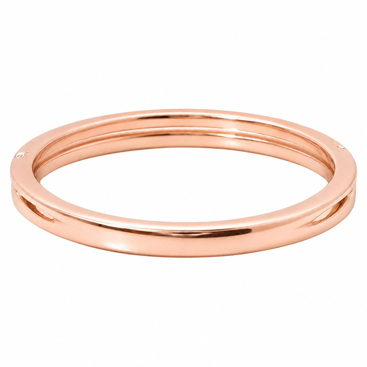 Double Row Pavé Diamond Open Band
