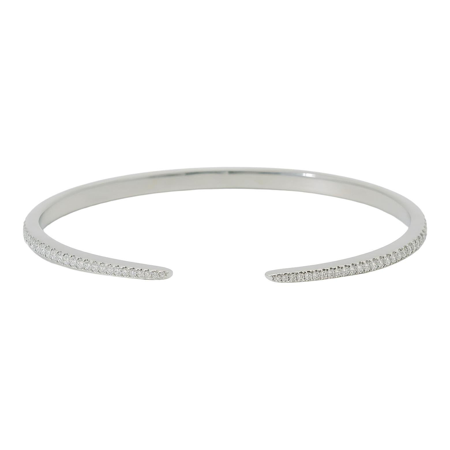 Diamond Whisper Open Cuff