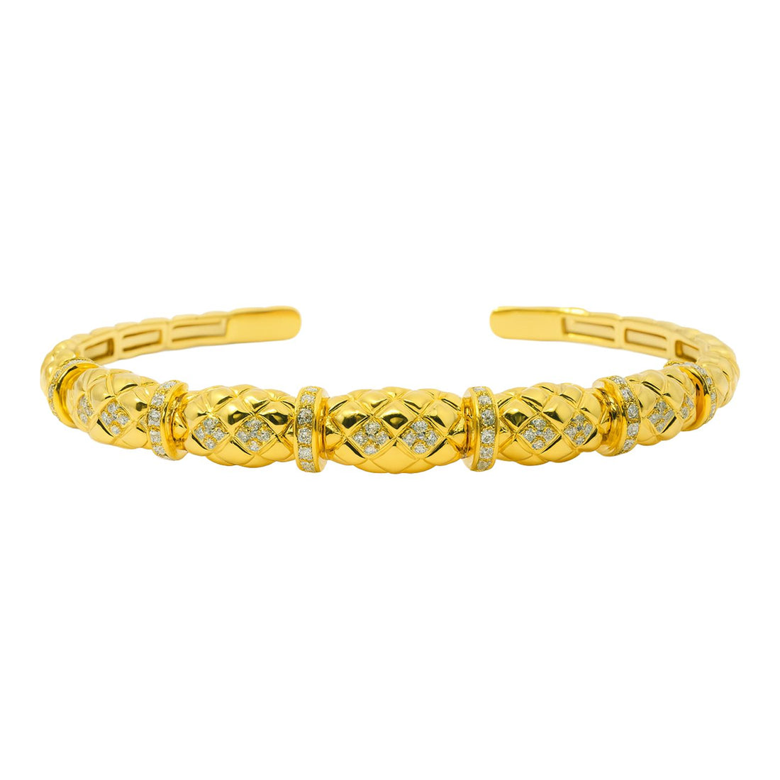 Diamond Quilted Bangle