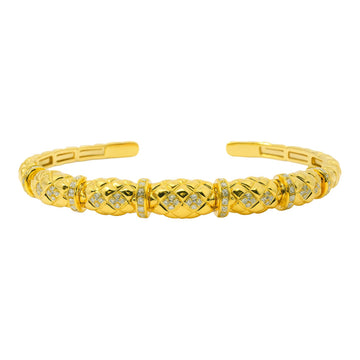 Diamond Quilted Bangle