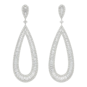 Diamond Cascade Drop Earrings