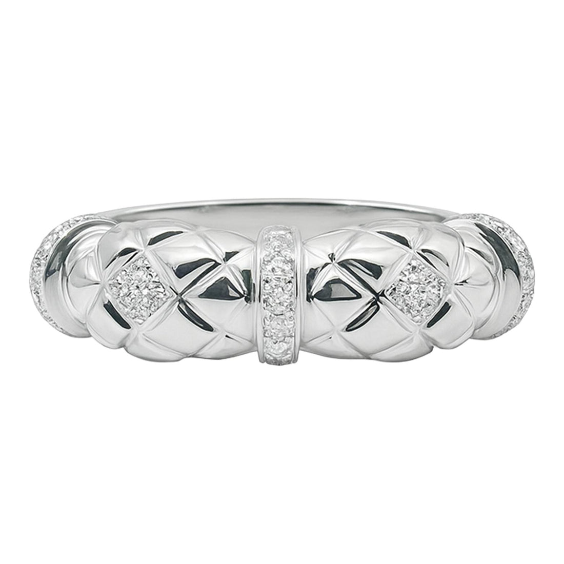 Diamond Quilted Dome Ring