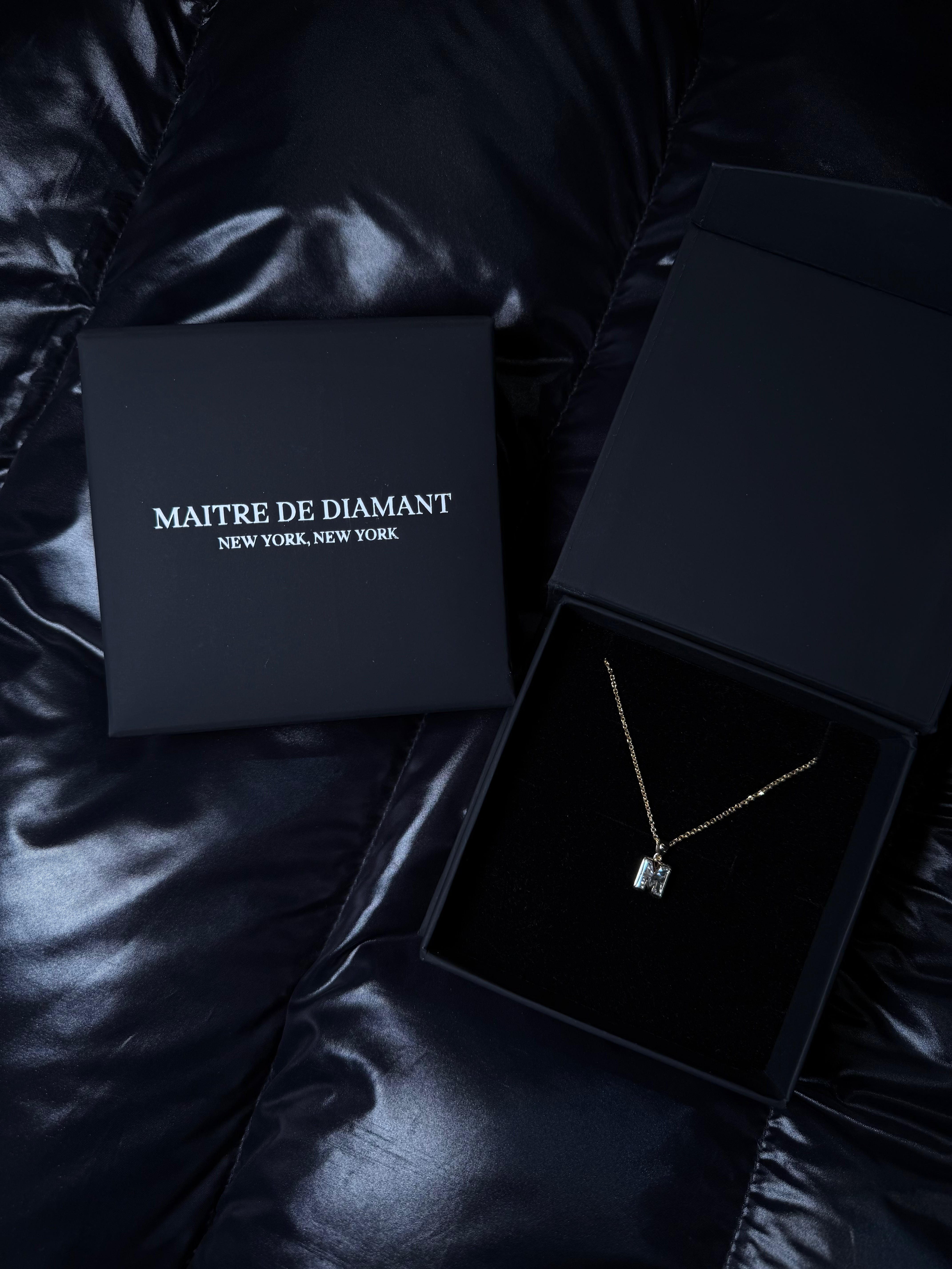 Diamond Letter Initial Necklace