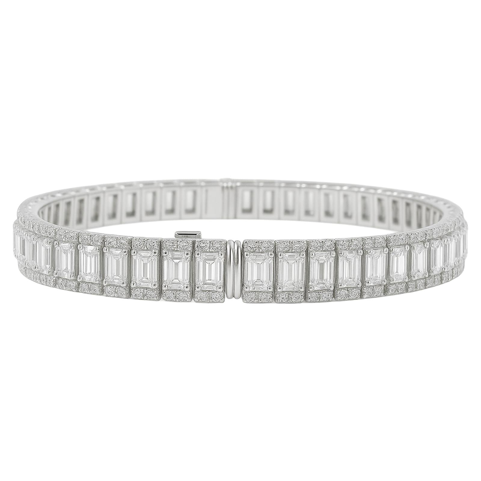 Baguette Diamond Tennis Bracelet