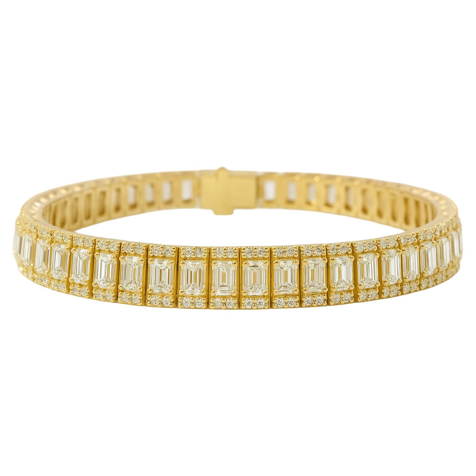 Baguette Diamond Tennis Bracelet