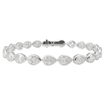 Pear Diamond Teardrop Bracelet