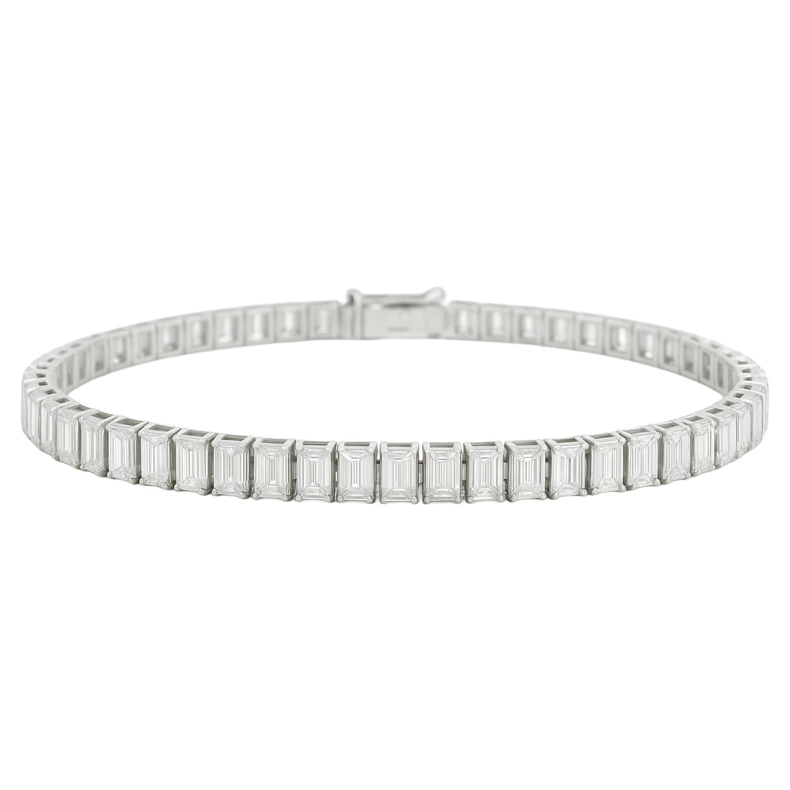 Emerald-Cut Tennis Bracelet