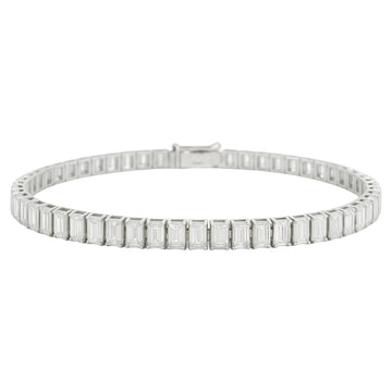 Emerald-Cut Tennis Bracelet